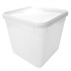 4 LITRE SQUARE TAMPER EVIDENT NATURAL TUB